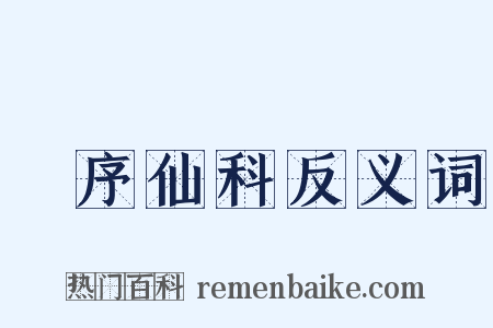 旻序仙科反义词是什么意思的图片